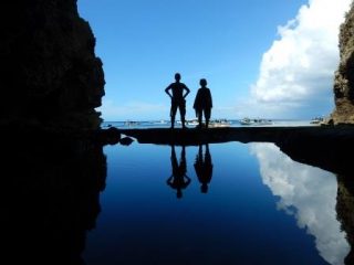 夏感満載のシルエット写真